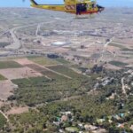 Tres muertos tras la colisión de un helicóptero con una línea de alta tensión en Puçol