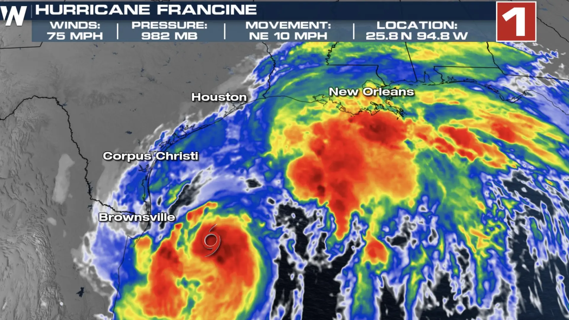Francine se convierte en huracán y se dirige hacia el sur de Estados Unidos