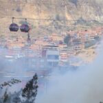 Bomberos controlan peligroso incendio en el sur de la ciudad