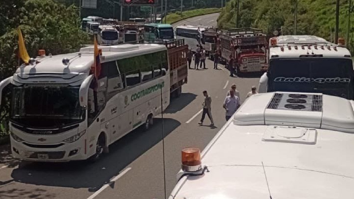 Paro camionero en Antioquia: Estos son los bloqueos que siguen activos