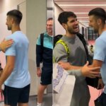 El vídeo que muestra la buena química entre Alcaraz y Djokovic fuera de las pistas: "¿Dónde os metéis, que no se os ve?" El vídeo que muestra la buena química entre Alcaraz y Djokovic fuera de las pistas: "¿Dónde os metéis, que no se os ve?"