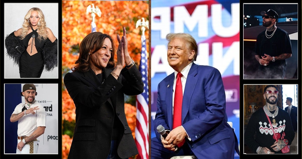 Los cantantes famosos que buscan ponerles votos a Kamala Harris, candidata de Joe Biden y a Donald Trump Los cantantes famosos que buscan ponerles votos a Kamala Harris, candidata de Joe Biden y a Donald Trump