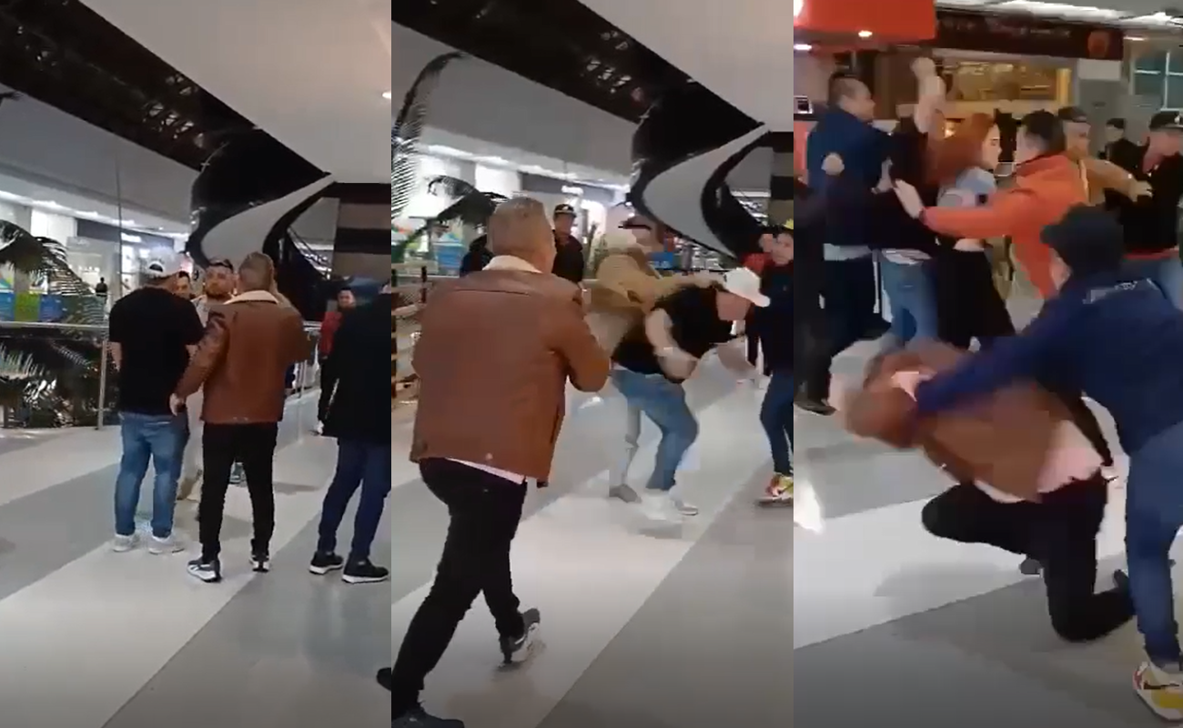 Ciro Quinonez y Giovanny Ayala terminaron a puños en un centro comercial