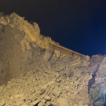 la torre de la iglesia de Viguera colapsa de forma repentina