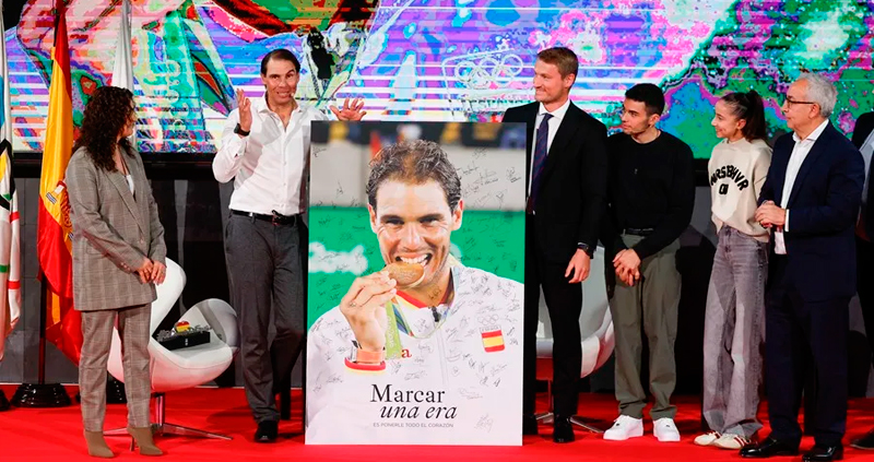 Rafa Nadal, homenajeado en el COE: «No he vuelto a coger una raqueta»