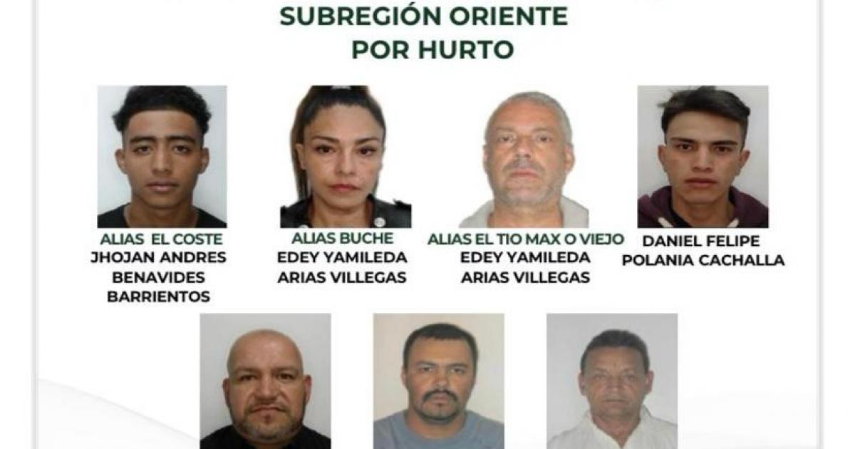 Noticias Antioquia: Se conoce el cartel de los siete más buscados por hurto Noticias Antioquia: Se conoce el cartel de los siete más buscados por hurto