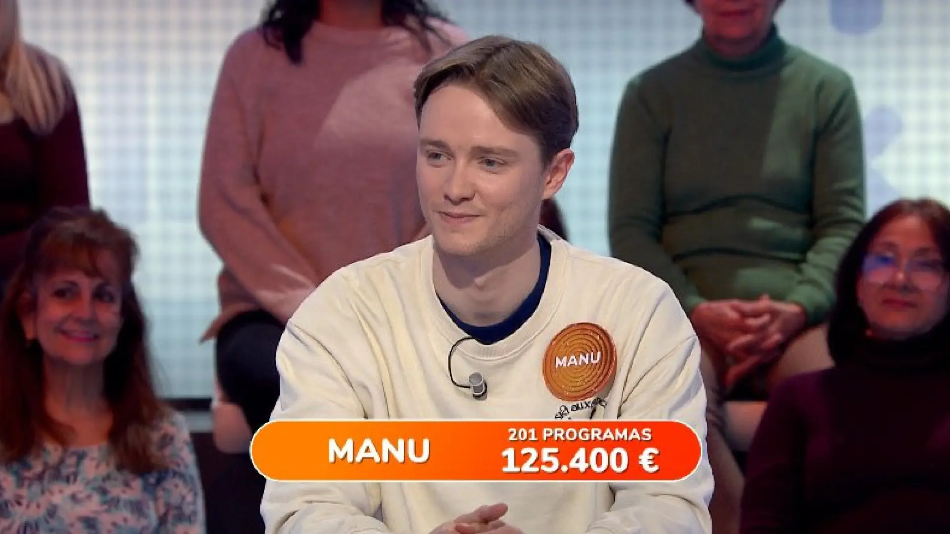 Manu supera los 200 programas en ‘Pasapalabra’ y más de 125.000 euros ganados