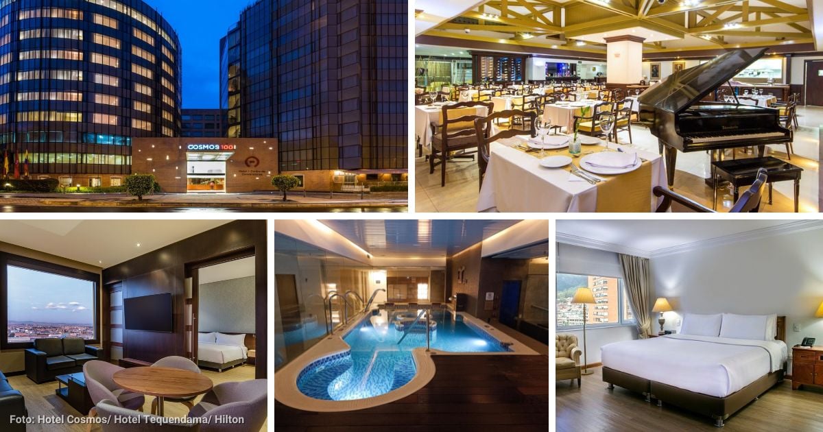 Tres hoteles de lujo en Bogotá que puede reservar por horas