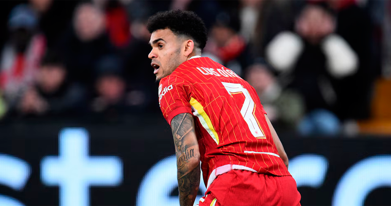 Dura evaluación de la prensa inglesa del partido de Luis Díaz en la Champions League