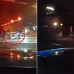 Dos policías salvan a un conductor aturdido segundos antes de que su coche fuera embestido por un tren