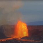 El volcán Kilauea entra de nuevo en erupción en Hawái y lanza fuentes de lava de altura de la Torre Eiffel El volcán Kilauea entra de nuevo en erupción en Hawái y lanza fuentes de lava de altura de la Torre Eiffel