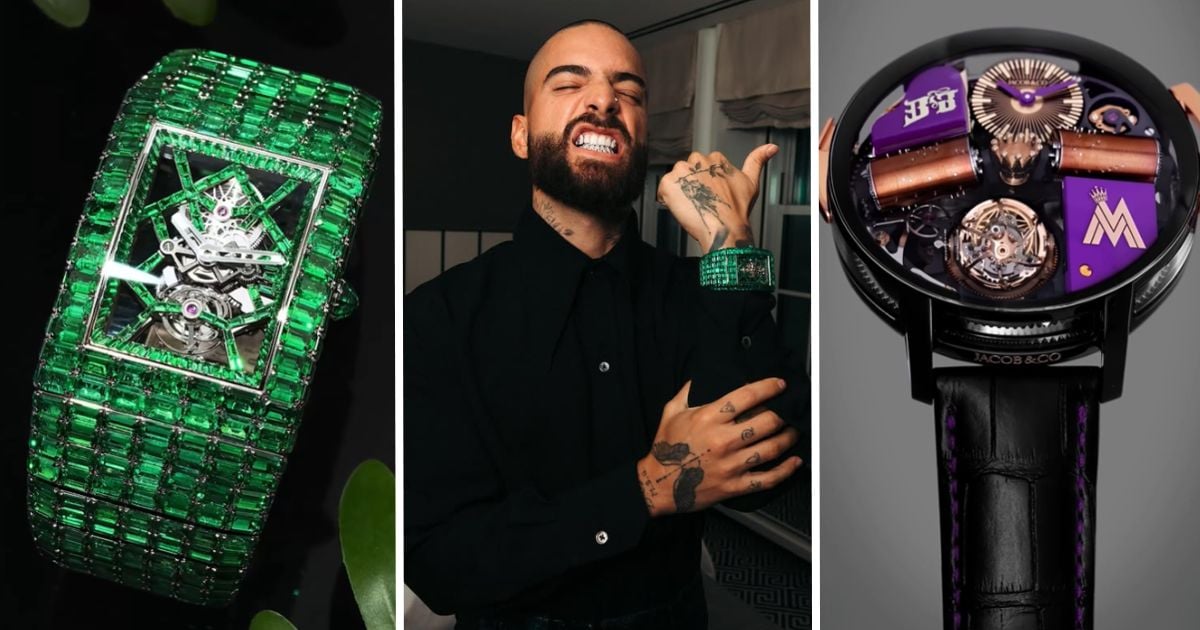 Los 3 lujosos relojes de Maluma que valen miles de millones y son hechos por la marca Jacob & Co Los 3 lujosos relojes de Maluma que valen miles de millones y son hechos por la marca Jacob & Co