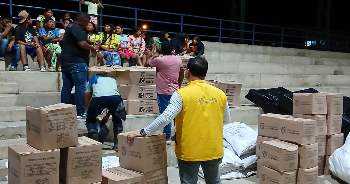 Noticias Antioquia: Entregan ayudas humanitarias a 124 familias desplazadas