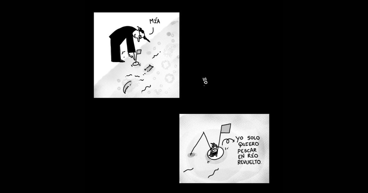 Caricatura: Pescando en río revuelto Caricatura: Pescando en río revuelto