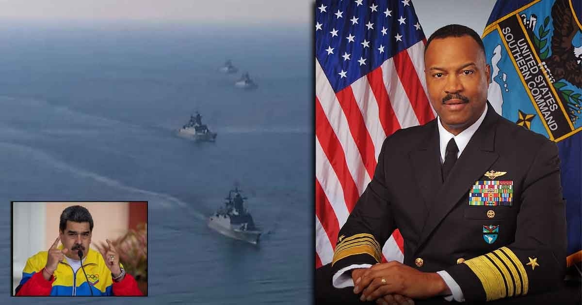 El almirante gringo a quien le toca hacer frente al despliegue militar frente a Venezuela El almirante gringo a quien le toca hacer frente al despliegue militar frente a Venezuela