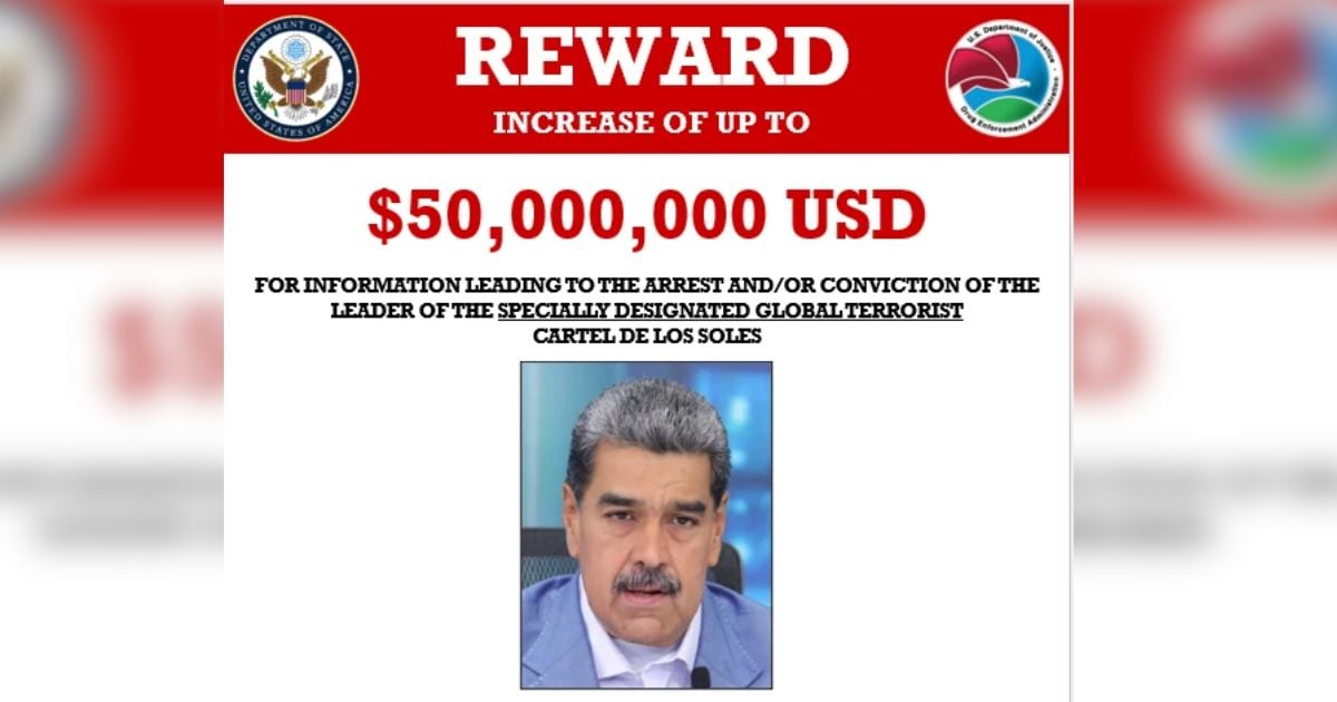 Ofrecen USD 50 millones por la cabeza de Maduro mientras le incautan mansiones, yates y un avión de lujo