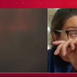 Una alcaldesa de Ourense se derrumba en directo ante el imparable incendio que arrasa su municipio: «Llevamos días sin dormir» Una alcaldesa de Ourense se derrumba en directo ante el imparable incendio que arrasa su municipio: «Llevamos días sin dormir»