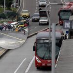 Manifestación bloquea TransMilenio en la Caracas: trabajadores desesperados