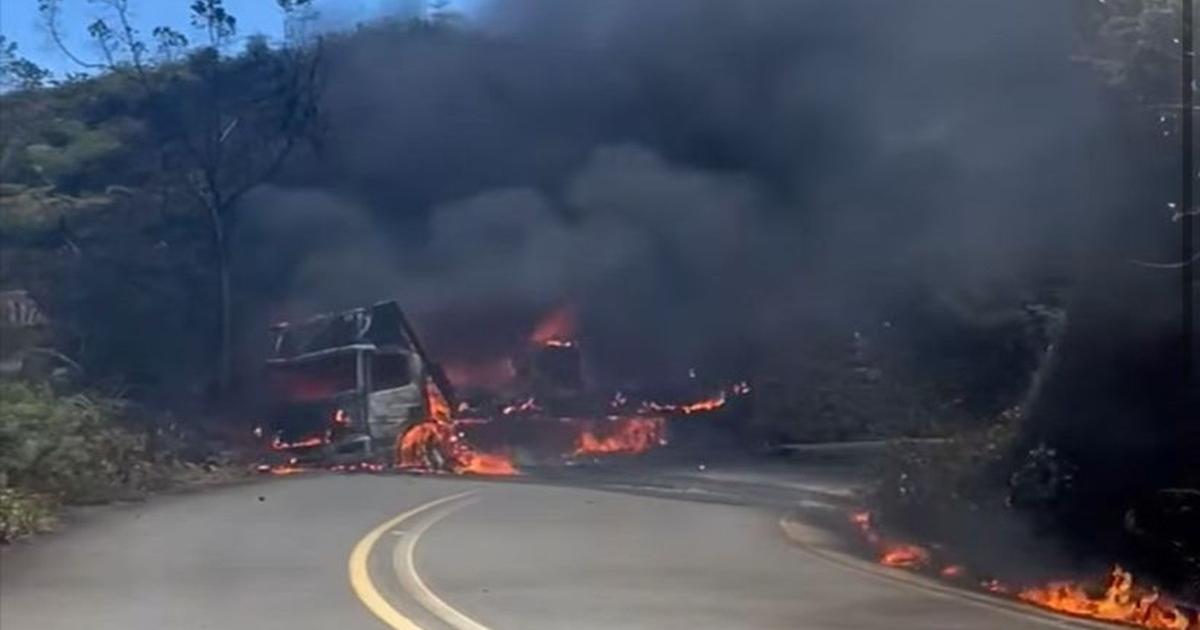 Noticias Antioquia: Camión con mercancía fue incinerado en Anorí