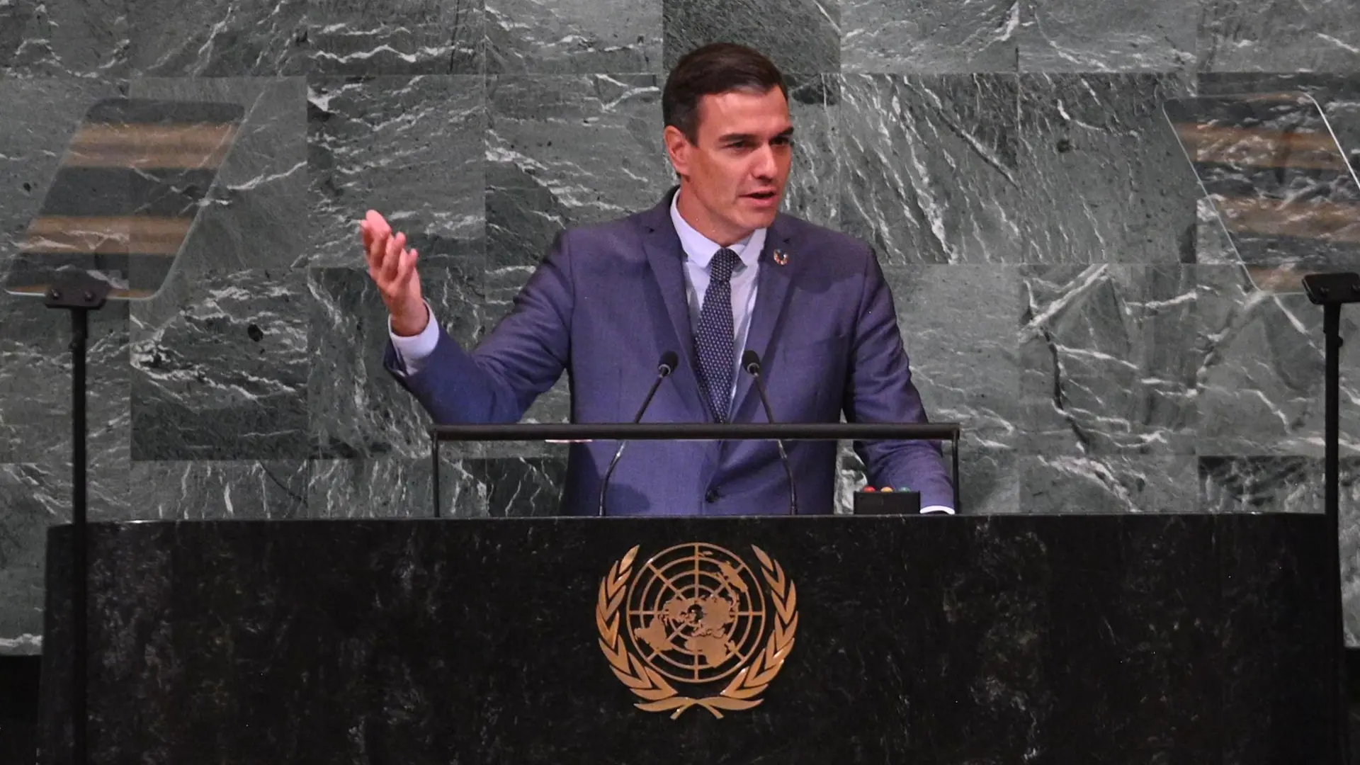 Sánchez califica de «genocidio» la situación en Gaza y pide ante la ONU que Palestina sea miembro de pleno derecho