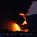 Un avión de carga de UPS se estrella en Louisville y desata un incendio masivo