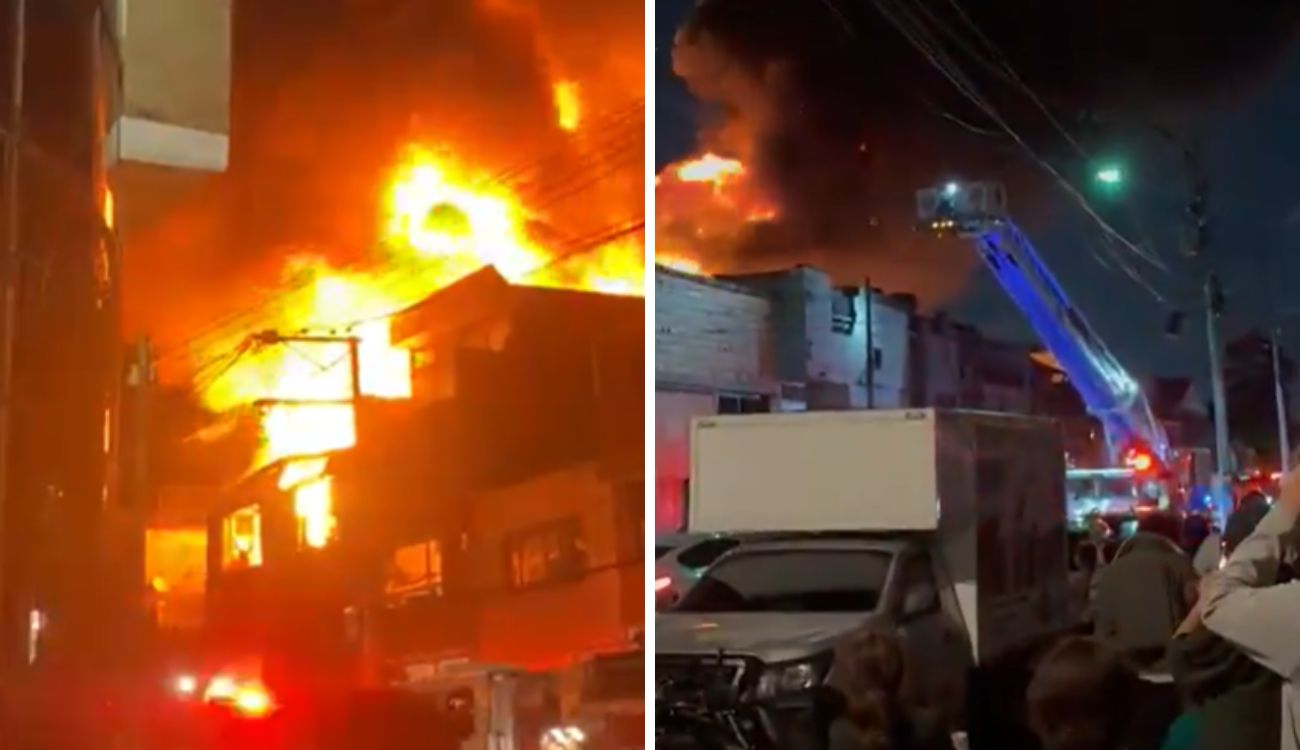 Incendio en Bogotá desató el caos: bodega quedó envuelta en llamas Incendio en Bogotá desató el caos: bodega quedó envuelta en llamas