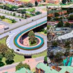 Puente de Icopor en el norte de Bogotá: pesa 50 veces menos que el concreto