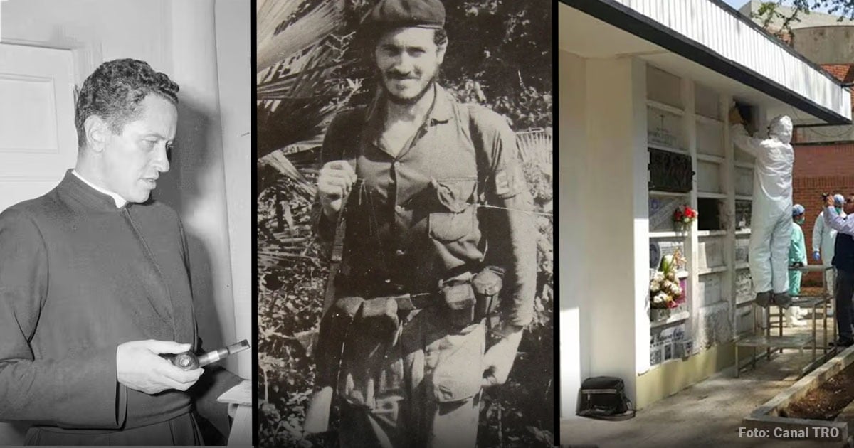 Así encontraron el cuerpo del cura Camilo Torres, 60 años después de haber sido escondido por un general del Ejército