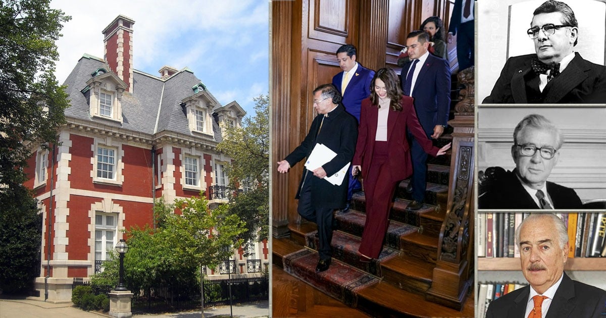 La casona más de 100 años de la embajada de Colombia en Washington donde Petro afinó su cara a cara con Trump