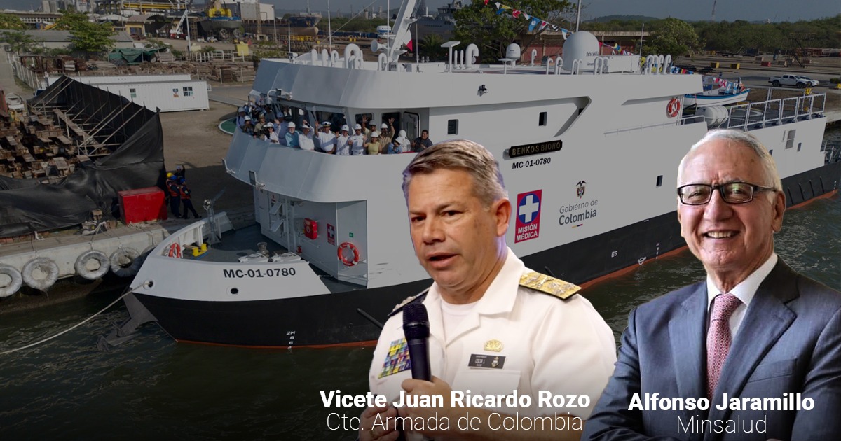 La armada logró poner a navegar el primer barco hospital construido en el astillero de Mamonal en Cartagena La armada logró poner a navegar el primer barco hospital construido en el astillero de Mamonal en Cartagena