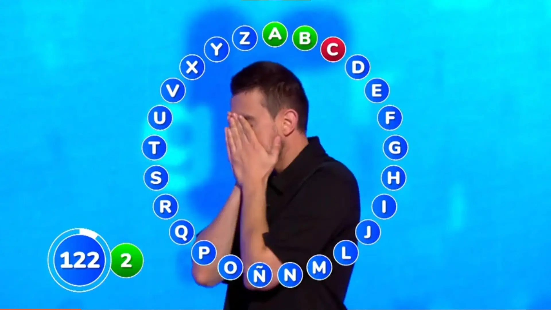 David comete un prematuro error en ‘El Rosco’ de ‘Pasapalabra’ y cae derrotado David comete un prematuro error en ‘El Rosco’ de ‘Pasapalabra’ y cae derrotado
