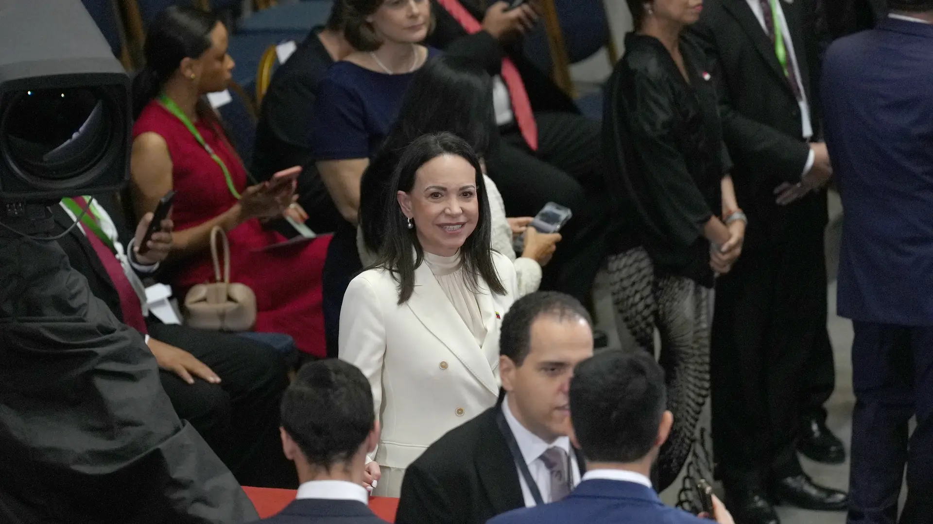 La opositora venezolana María Corina Machado se verá la próxima semana con Feijóo y Abascal en su visita a Madrid