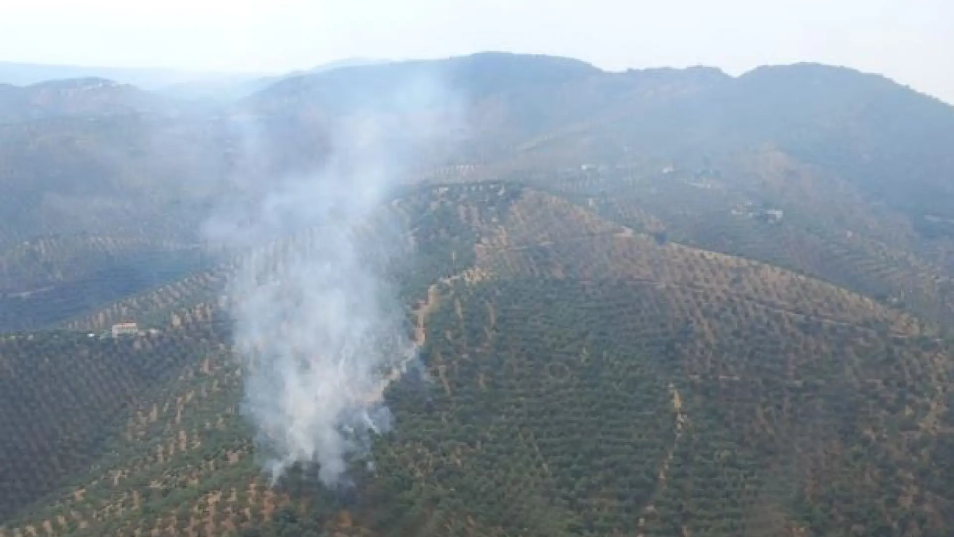 Estabilizado el incendio en Córdoba que se declaró este sábado tras el impacto de un rayo