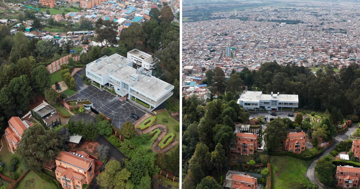 La mega mansión escondida en los cerros de Suba, al norte de Bogotá La mega mansión escondida en los cerros de Suba, al norte de Bogotá
