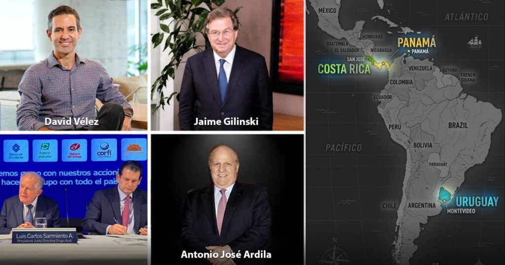 Dónde invierten su dinero fuera de Colombia Gilinski, Sarmiento, los Ardila, y David Vélez Dónde invierten su dinero fuera de Colombia Gilinski, Sarmiento, los Ardila, y David Vélez