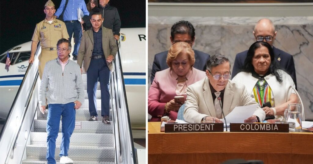 Petro voló a Nueva York y se despidió con ruido en el Consejo de seguridad de la ONU