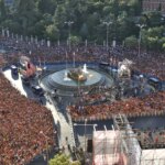 Cortes de tráfico en Cibeles y su entorno por la celebración de la Copa del Mundo