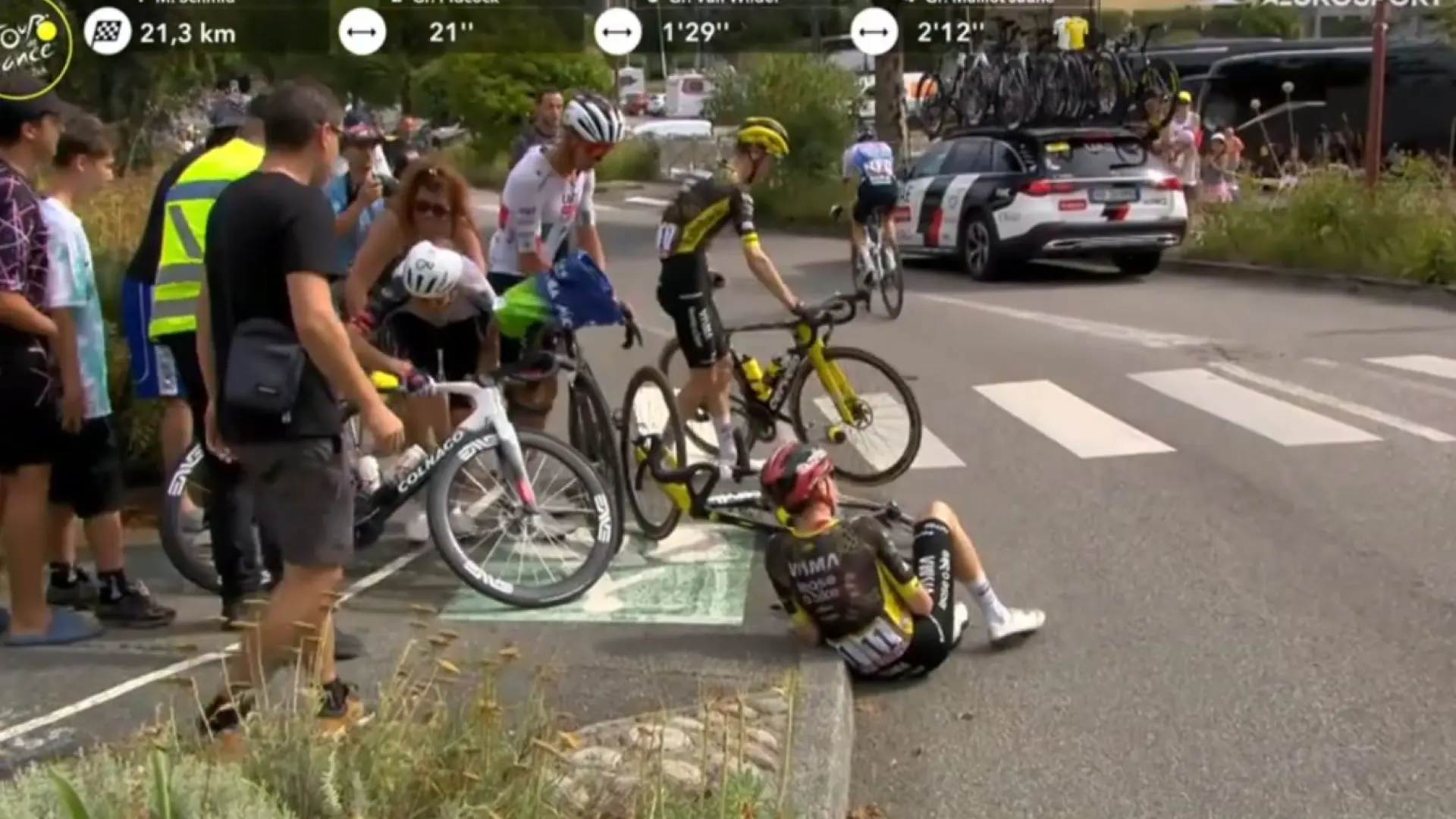 Jonas Vingegaard se retira del Tour de Francia tras sufrir una dura caída
