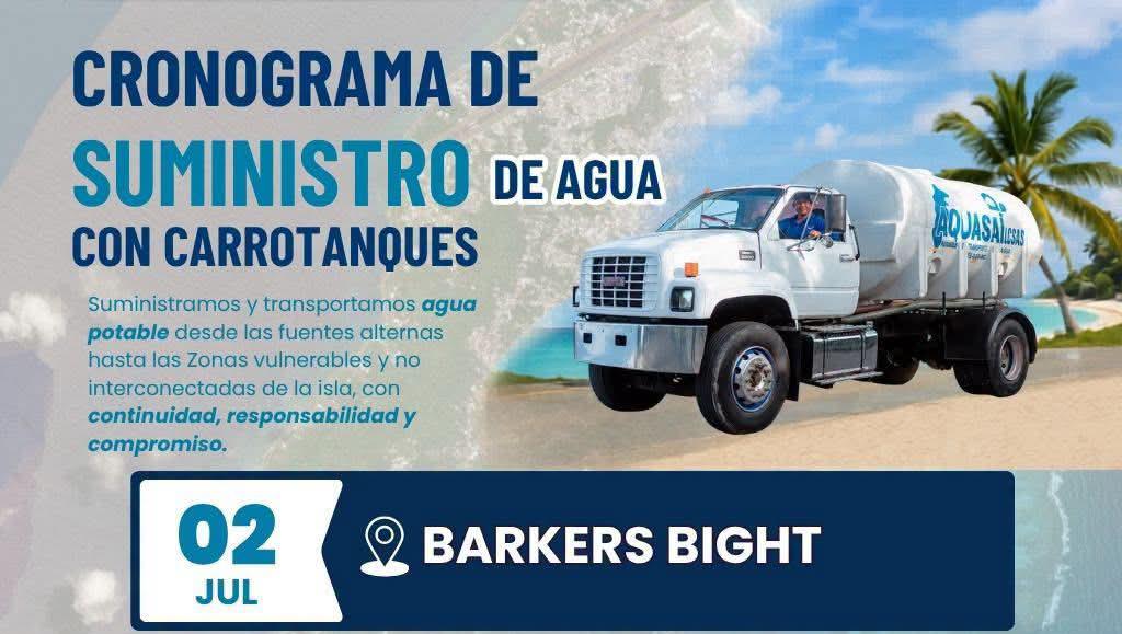 Más agua para las familias isleñas: continúa el abastecimiento con carrotanques durante julio Más agua para las familias isleñas: continúa el abastecimiento con carrotanques durante julio