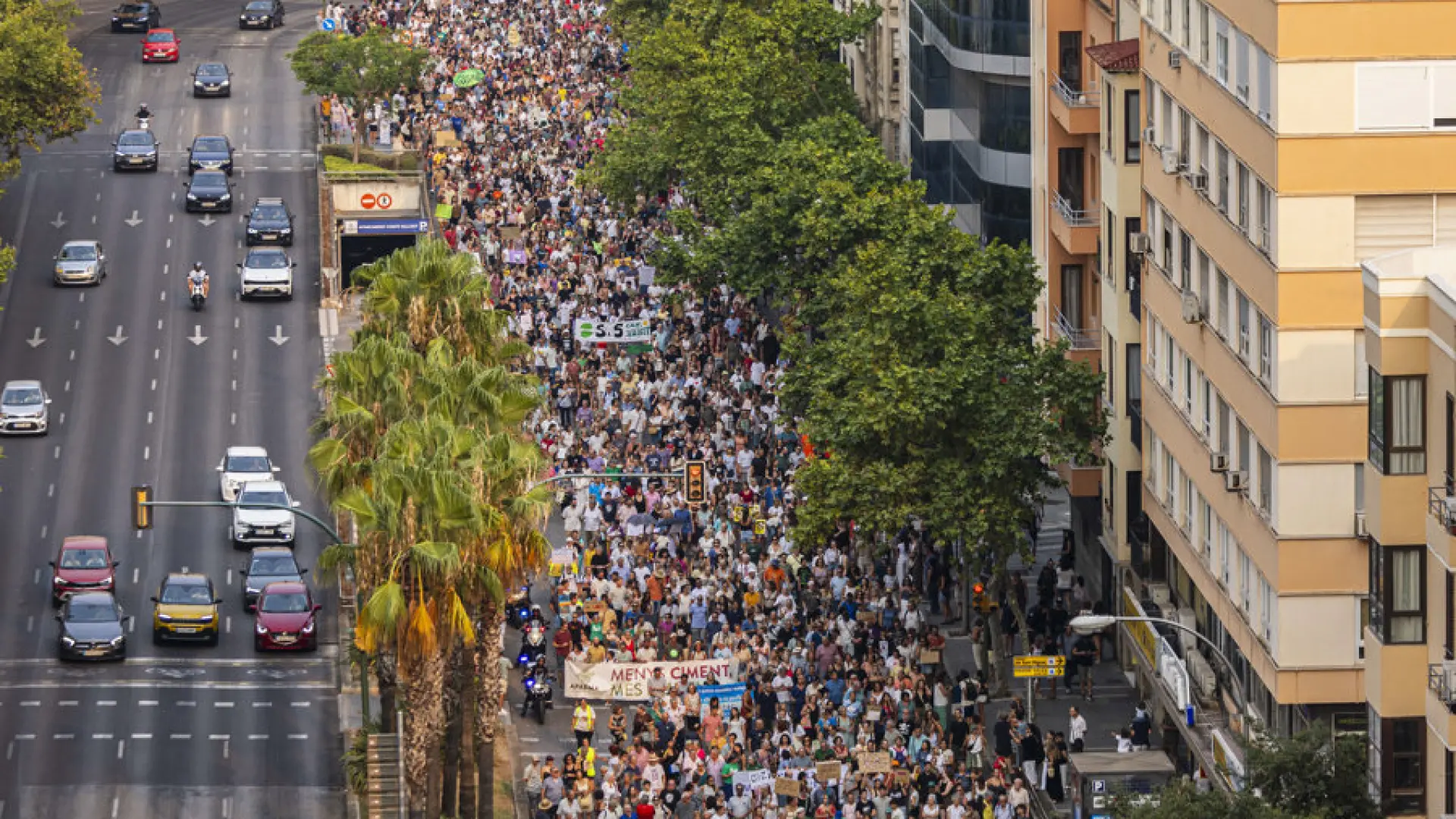 miles de personas exigen que decrezcan los turistas en Mallorca