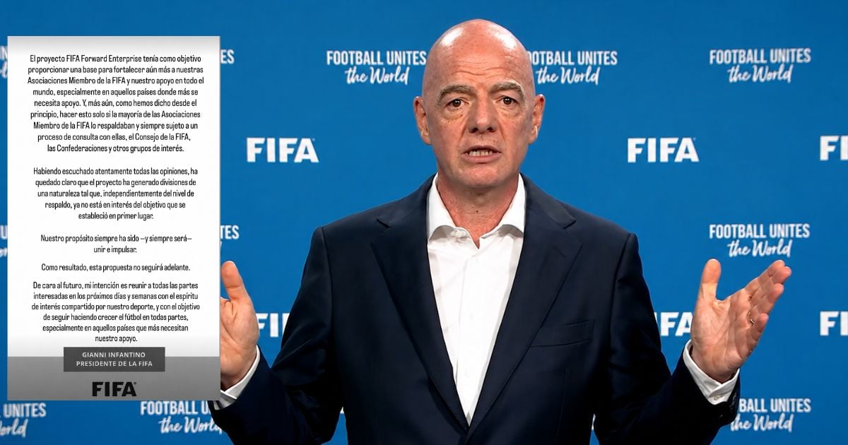 Gianni Infantino retira su plan para abrir los Mundiales a la inversión privada tras fuerte rechazo de las federaciones Gianni Infantino retira su plan para abrir los Mundiales a la inversión privada tras fuerte rechazo de las federaciones