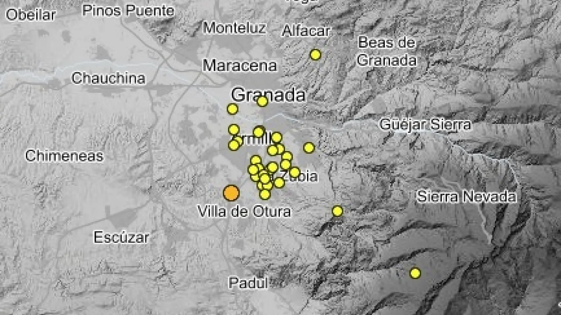 Granada supera los 50 terremotos este sábado, dos semanas después del inicio de la serie sísmica