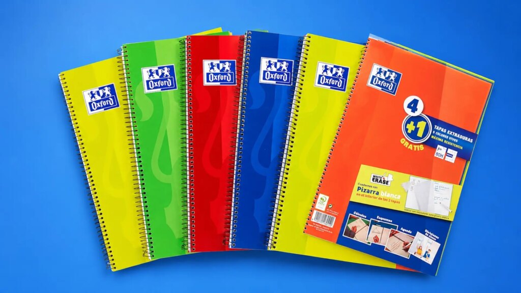 el lote ahorro 4+1 de cuadernos Oxford para ‘la Vueta al Cole’ el lote ahorro 4+1 de cuadernos Oxford para ‘la Vueta al Cole’