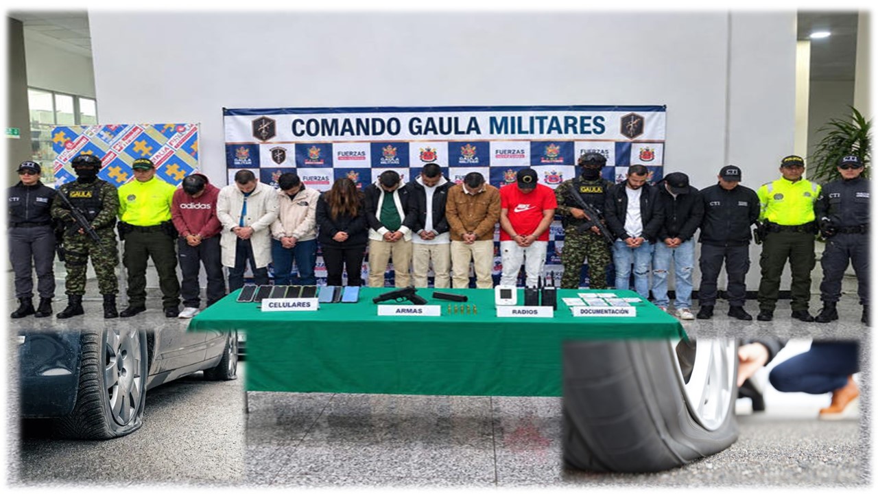 Cae banda señalada de pinchar vehículos y secuestrar conductores en entradas a Bogotá Cae banda señalada de pinchar vehículos y secuestrar conductores en entradas a Bogotá