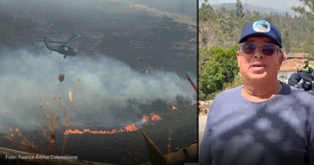 El lujoso hotel en Villa de Leyva que sacó sus huéspedes y se convirtió en base de operaciones contra el voraz incendio
