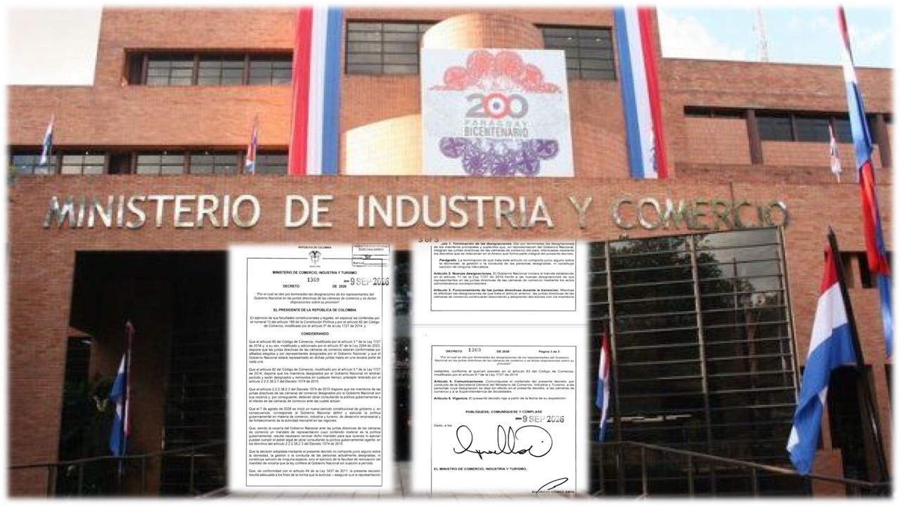 Gobierno termina designaciones hechas durante la administración Petro en juntas de cámaras de comercio Gobierno termina designaciones hechas durante la administración Petro en juntas de cámaras de comercio