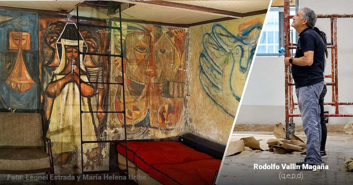 Fue un mexicano quien rescató de un sótano en Medellín los primeros murales que pintaron Botero y Obregón Fue un mexicano quien rescató de un sótano en Medellín los primeros murales que pintaron Botero y Obregón