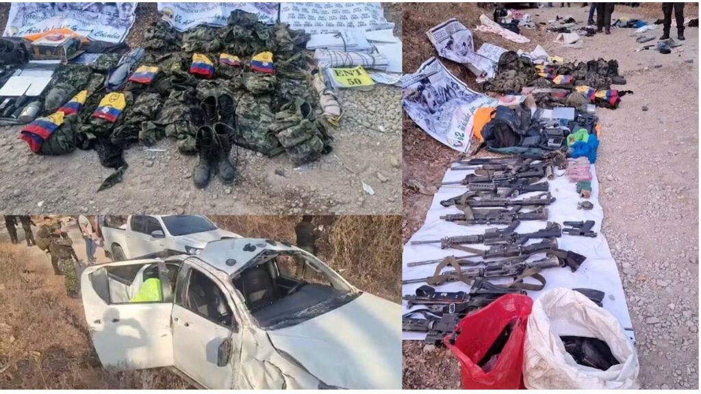 Operación Horus en Chaparral: incautan fusiles, drones y explosivos atribuidos a disidencias