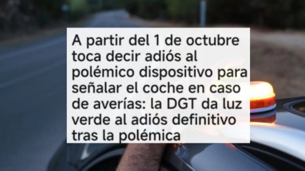 La DGT no «ha dado luz verde» a eliminar el uso obligatorio de la baliza V16 a partir del 1 de octubre