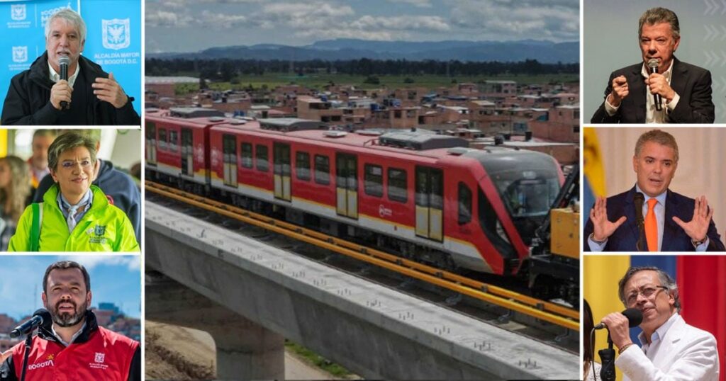 Que hicieron y que dejaron de hacer los 3 presidentes y 4 últimos Alcaldes de Bogotá por el Metro